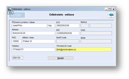Nastavení redukovaného seznamu zobrazovaných údajů o fyzické osobě, zobrazení redukovaných údajů
