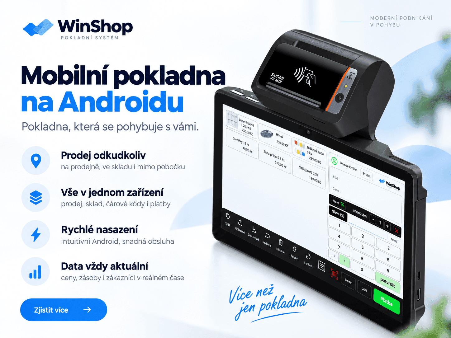 Pokladna Android letak